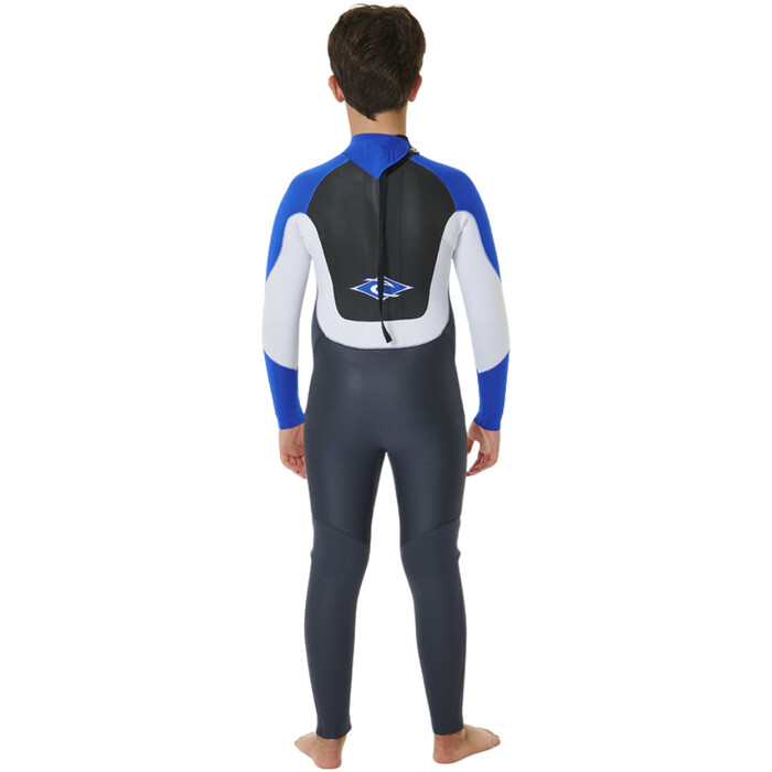 2024 Rip Curl Junior Omega 4/3mm Back Zip Neopreno 13OBFS - Blue